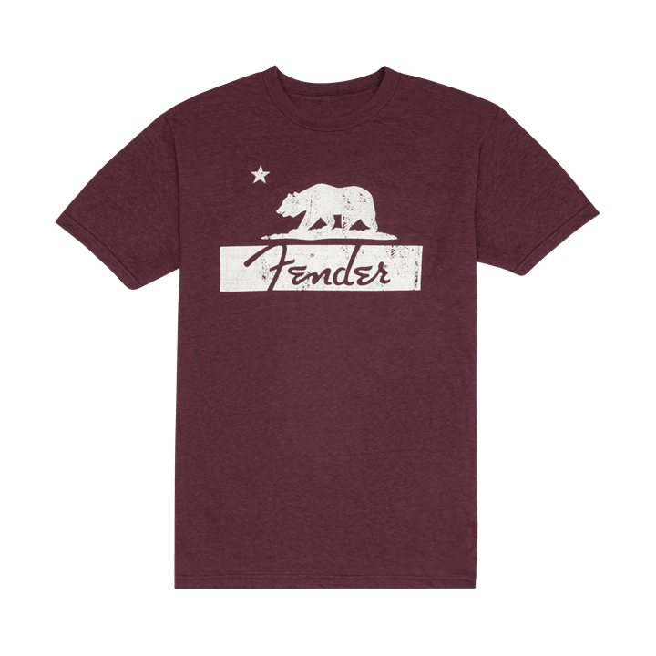 Acquista FENDER BURGANDY BEAR UNISEX T-SHIRT, M - 9190138406 online | Merula Strumenti Musicali