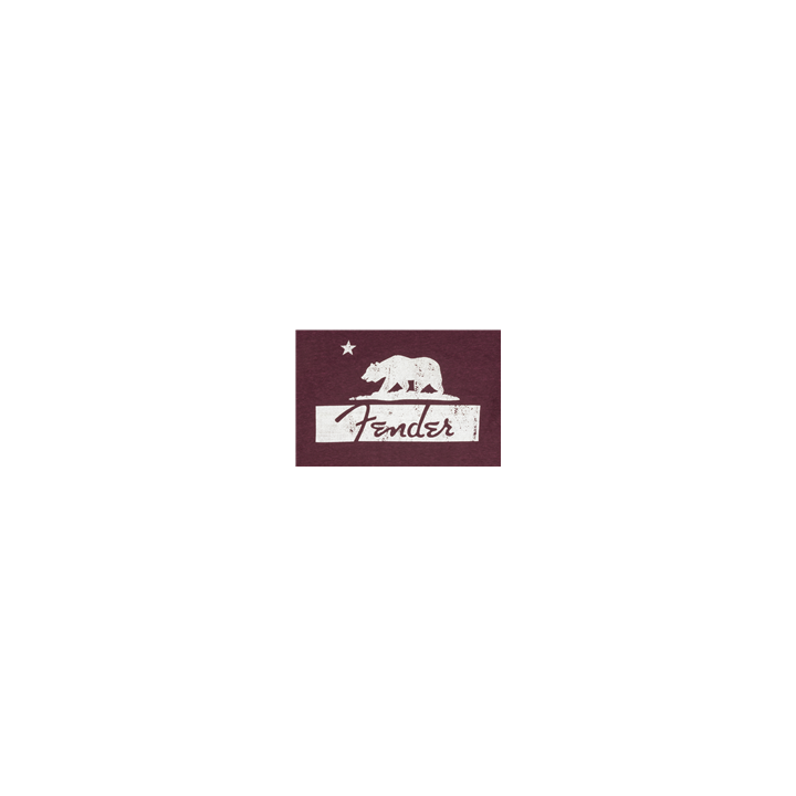 Acquista FENDER BURGANDY BEAR UNISEX T-SHIRT, M - 9190138406 online | Merula Strumenti Musicali