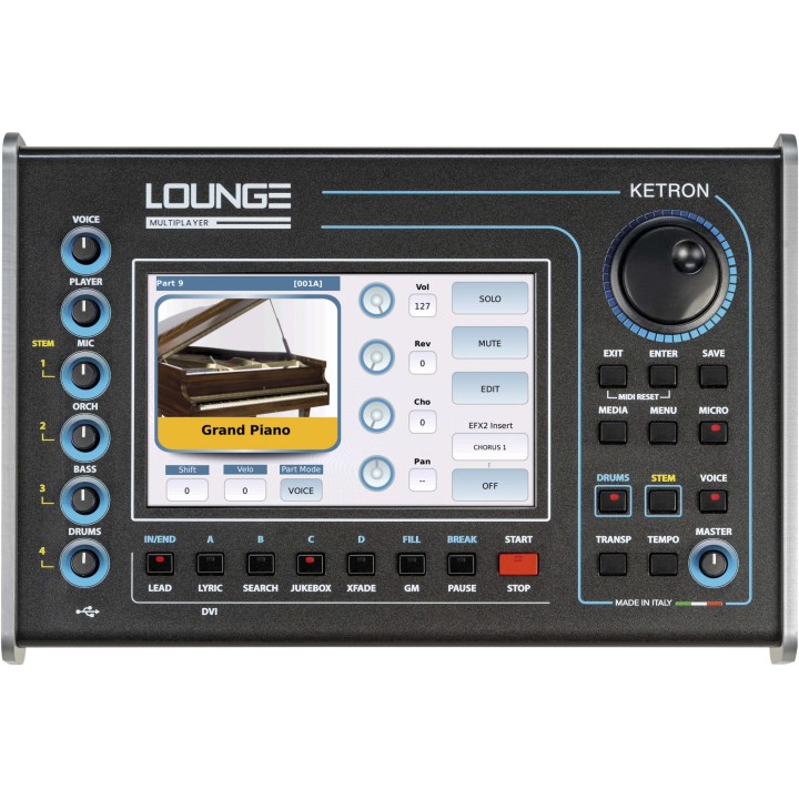 ketron lounge con ssd aggiuntiva lettore multimediale professionale basi modulo