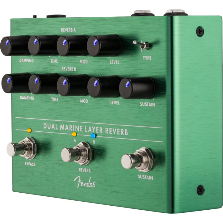 Fender Dual Marine Layer Reverb, pedale riverbero per chitarra elettrica