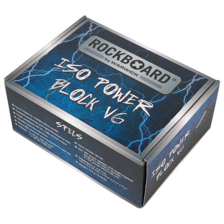 Acquista ROCKBOARD RBO POW BLOCK ISO 6 POWER BLOCK ISO 6 Alimentatore online | Merula Strumenti Musicali