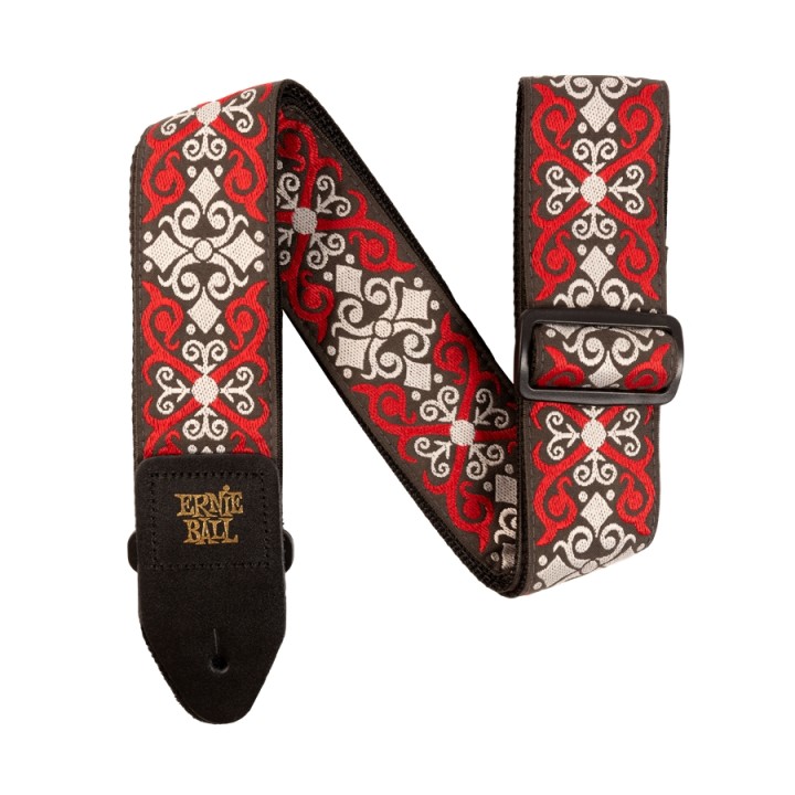 Acquista ERNIE BALL 4695 TRACOLLA RED TRELLIS JACQUARD 202 online | Merula Strumenti Musicali