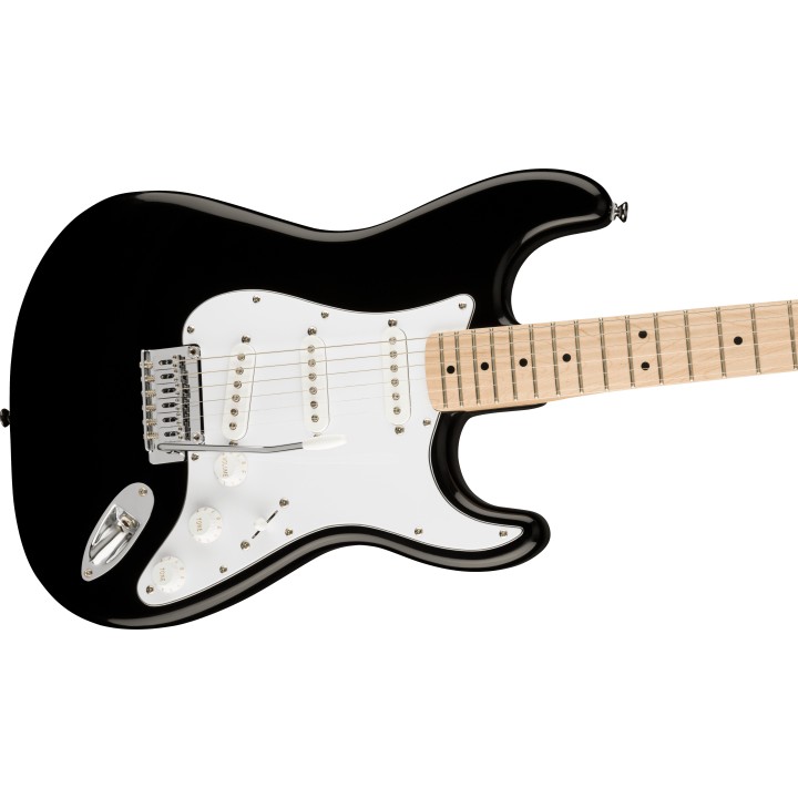 Acquista SQUIER Affinity Series Stratocaster, Maple Fingerboard, White Pickguard, Black online | Merula Strumenti Musicali