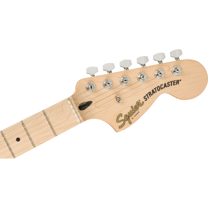 Acquista SQUIER Affinity Series Stratocaster, Maple Fingerboard, White Pickguard, Black online | Merula Strumenti Musicali