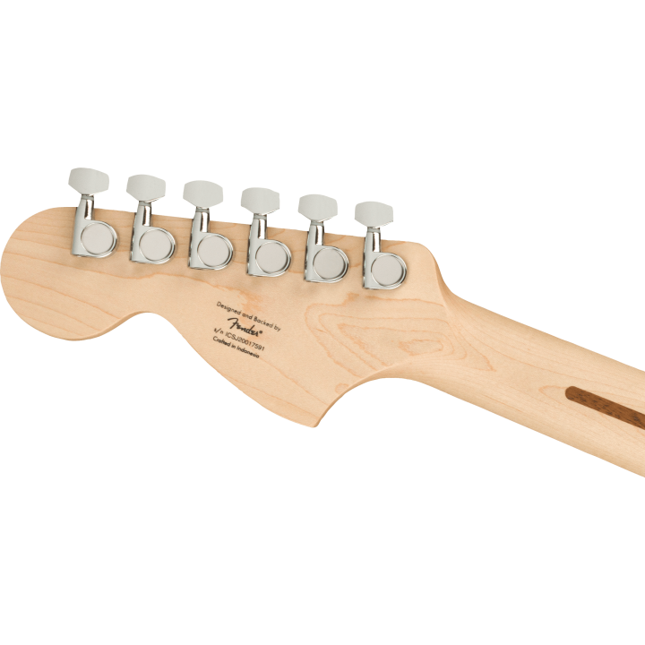 Acquista SQUIER Affinity Series Stratocaster, Maple Fingerboard, White Pickguard, Black online | Merula Strumenti Musicali