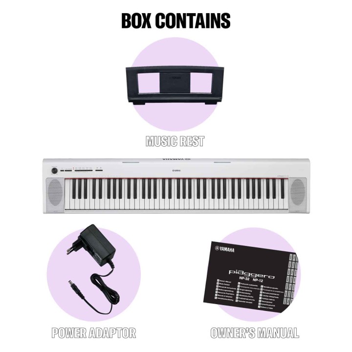 Acquista YAMAHA NP32WH online | Merula Strumenti Musicali