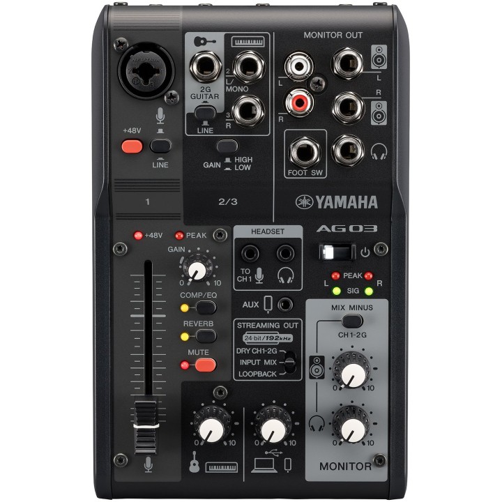 Acquista YAMAHA AG03-MK2 BK online | Merula Strumenti Musicali