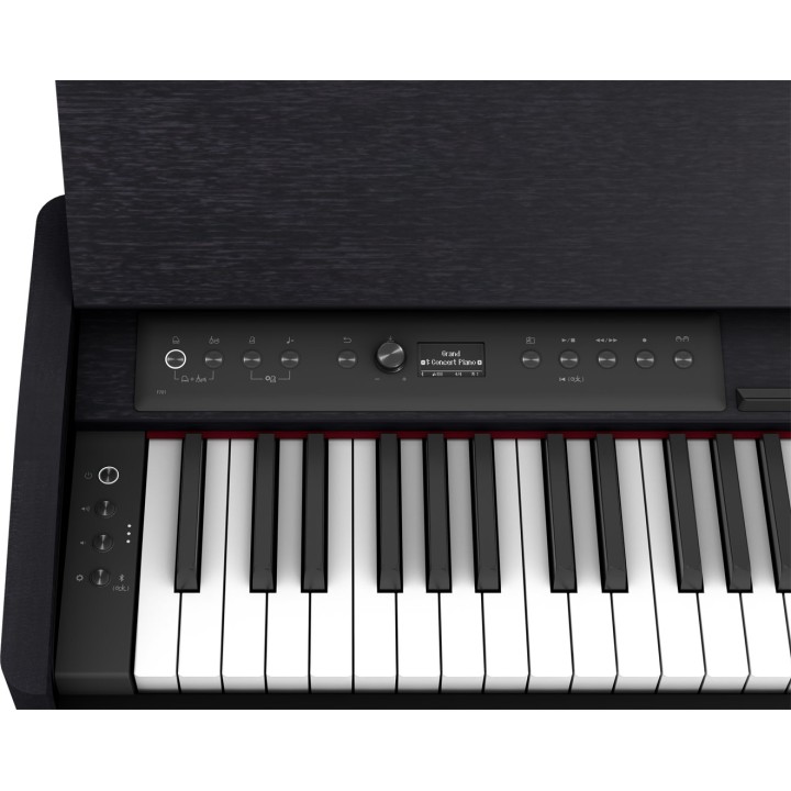 roland f701 black piano digitale con mobile