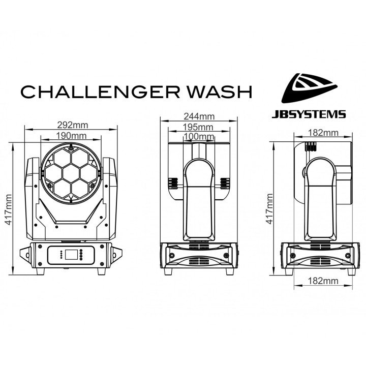 Acquista BEGLEC 7X40W MOVING WASH WITH ZOOM/PIXEL CONTROL online | Merula Strumenti Musicali