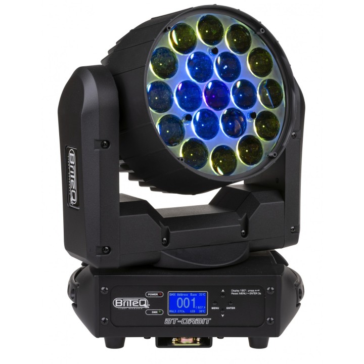 Acquista BRITEQ LED MOVING WASH RGBW (19 X 15W) RING CONTROL 10-60° online | Merula Strumenti Musicali