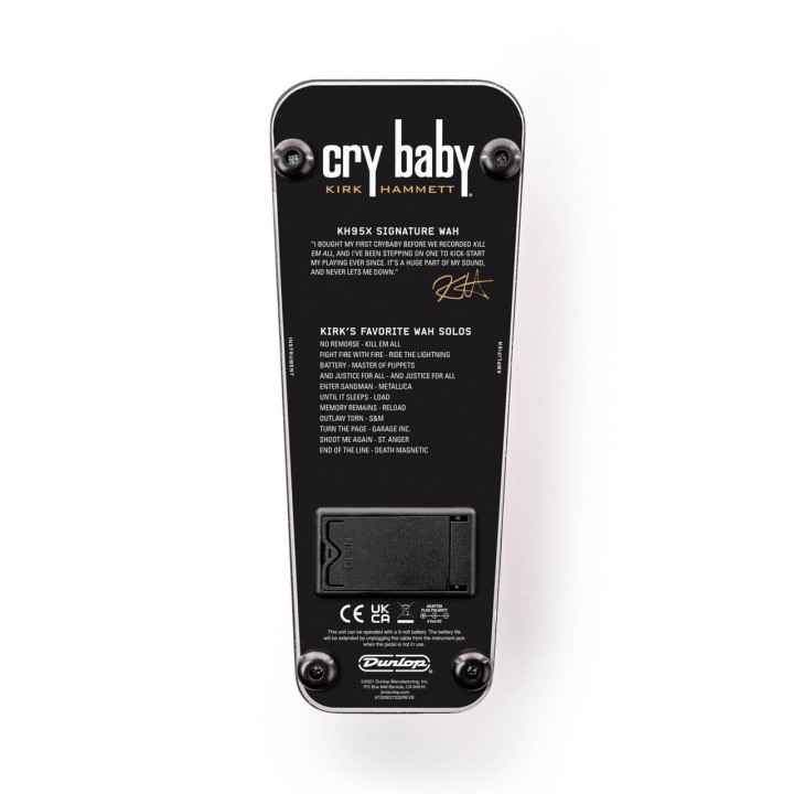 Acquista DUNLOP Kh95x Kirk Hammett Collection Cry Baby Wah Special Edition online | Merula Strumenti Musicali