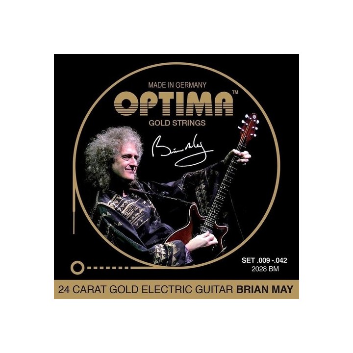 Acquista OPTIMA CORDE PER CHITARRA ELETTRICA GOLD STRINGS ROUND WOUND online | Merula Strumenti Musicali