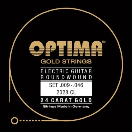 Acquista OPTIMA CORDE PER CHITARRA ELETTRICA GOLD STRINGS ROUND WOUND SET 674637 online | Merula Strumenti Musicali
