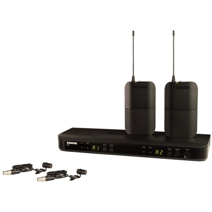 Shure - BLX188E-W85 Sistema Wireless BLX88E, 2X BLX1, 2X WL185. (M17)