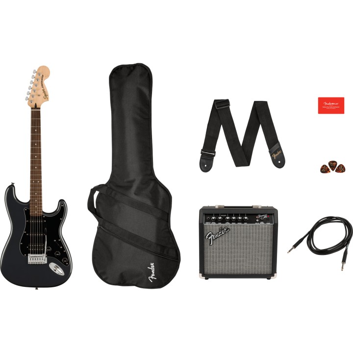 Acquista SQUIER Affinity Series Stratocaster Hss Pack, Laurel Fingerboard, Charcoal Frost Met online | Merula Strumenti Musicali