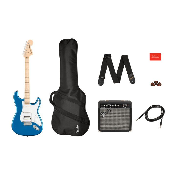Acquista SQUIER Affinity Series Stratocaster Hss Pack, Maple Fingerboard, Lake Placid Blue, G online | Merula Strumenti Musicali