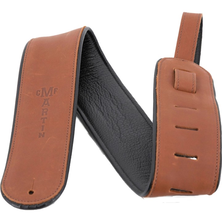 Acquista MARTIN 18A0028 TRACOLLA ROLLED LEATHER, BROWN online | Merula Strumenti Musicali