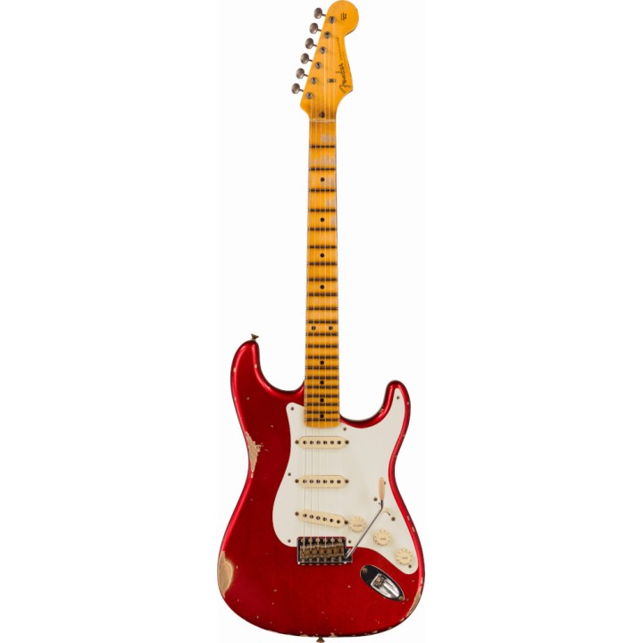 Acquista FENDER Custom Shop - '58 Strat Relic, Maple Neck, Faded Aged Candy Apple Red online | Merula Strumenti Musicali