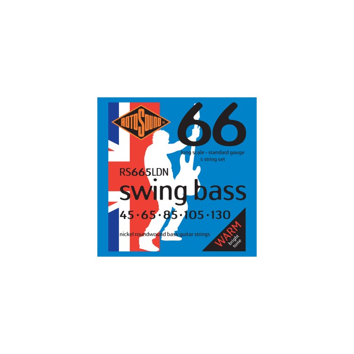 Acquista ROTOSOUND Rs665ldn Swing Bass 66 Muta 5 Nickel 45-130 online | Merula Strumenti Musicali