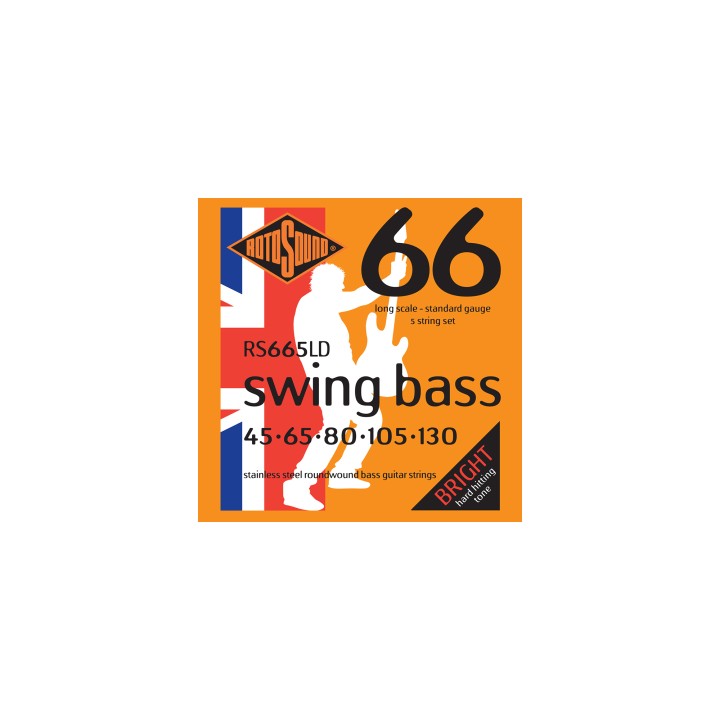 Acquista ROTOSOUND Rs665ld Swing Bass 66 Muta 5 Stainless Steel 45-130 online | Merula Strumenti Musicali