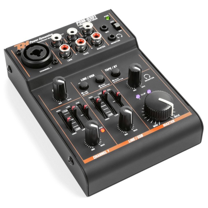 Acquista EGO TECHNOLOGIES PDM-D301 3-CHANNEL USB MIXER SOUNDCARD online | Merula Strumenti Musicali