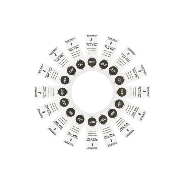 Acquista MUSIC NOMAD MN-MN676 DIAMOND COATED NUT FILE COMPLETE 16PCS online | Merula Strumenti Musicali
