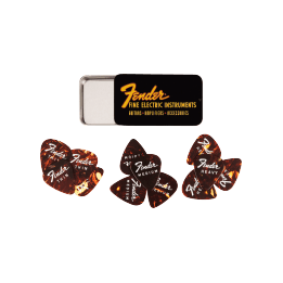 Acquista FENDER 1980351010 Fine Electric Pick Tin (12) online | Merula Strumenti Musicali