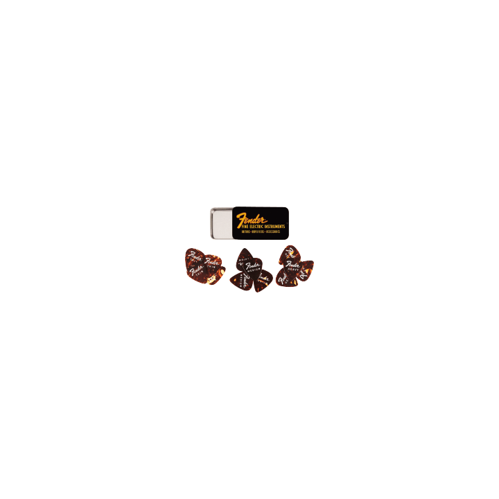 Acquista FENDER 1980351010 Fine Electric Pick Tin (12) online | Merula Strumenti Musicali