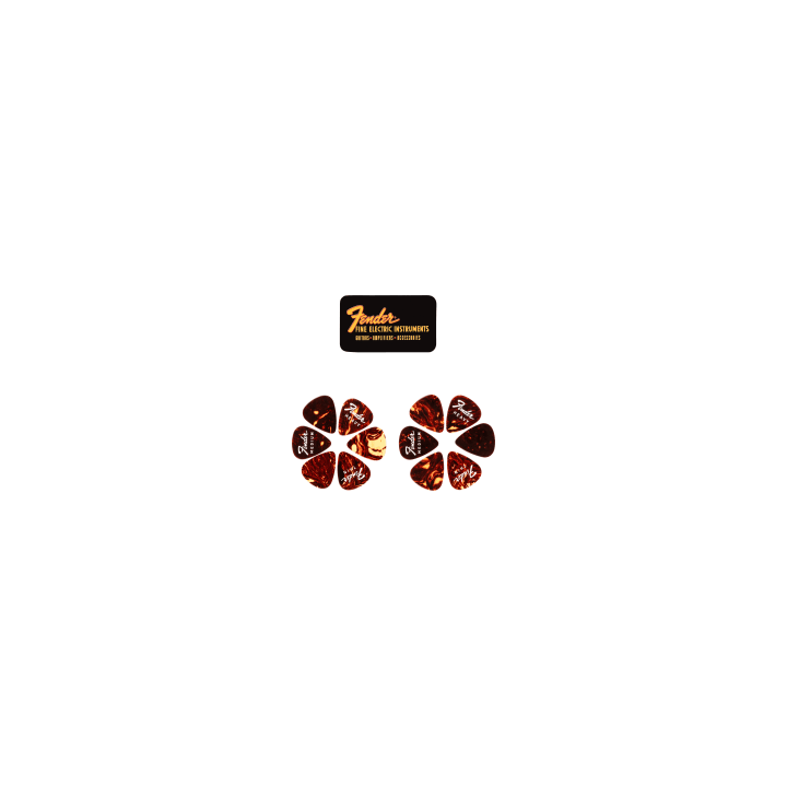 Acquista FENDER 1980351010 Fine Electric Pick Tin (12) online | Merula Strumenti Musicali