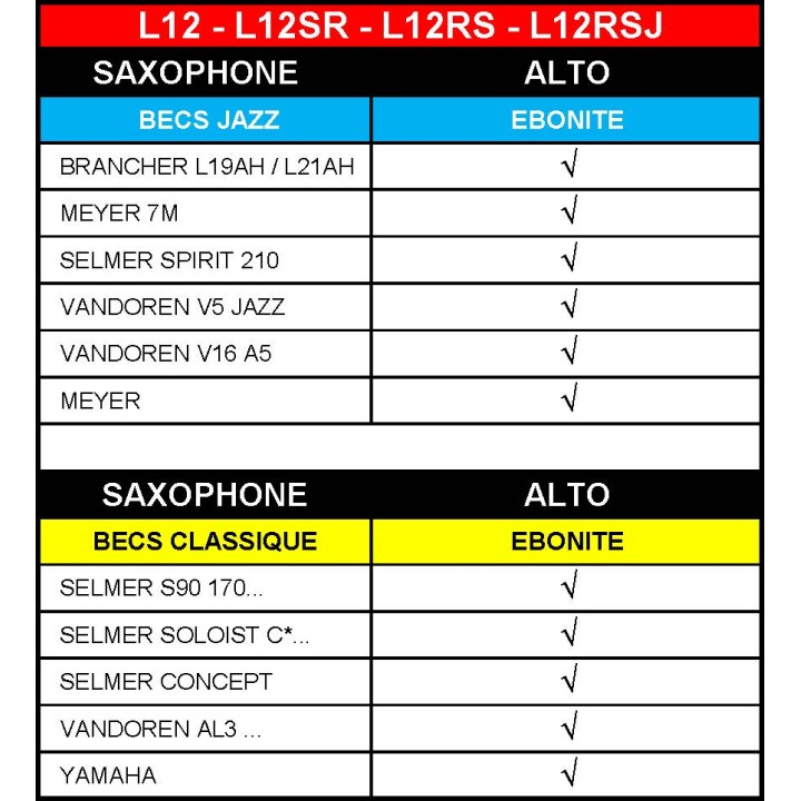 Acquista BG L12RS REVELATION LEGATURA SAX ALTO IN PELLE online | Merula Strumenti Musicali