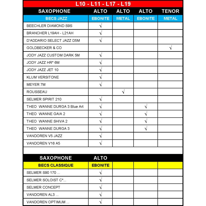 BG | L10 Legatura tradition sax alto