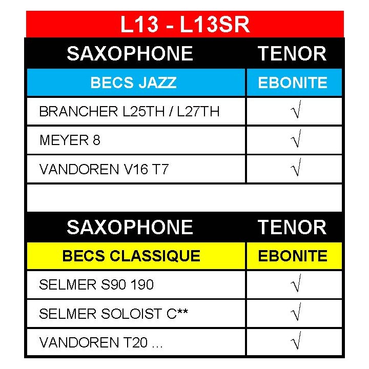 Acquista BG L13 STANDARD LEGATURA SAX TENORE IN PELLE online | Merula Strumenti Musicali