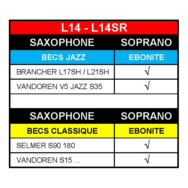 Acquista BG L14 LEGATURA SAX SOPRANO IN PELLE online | Merula Strumenti Musicali