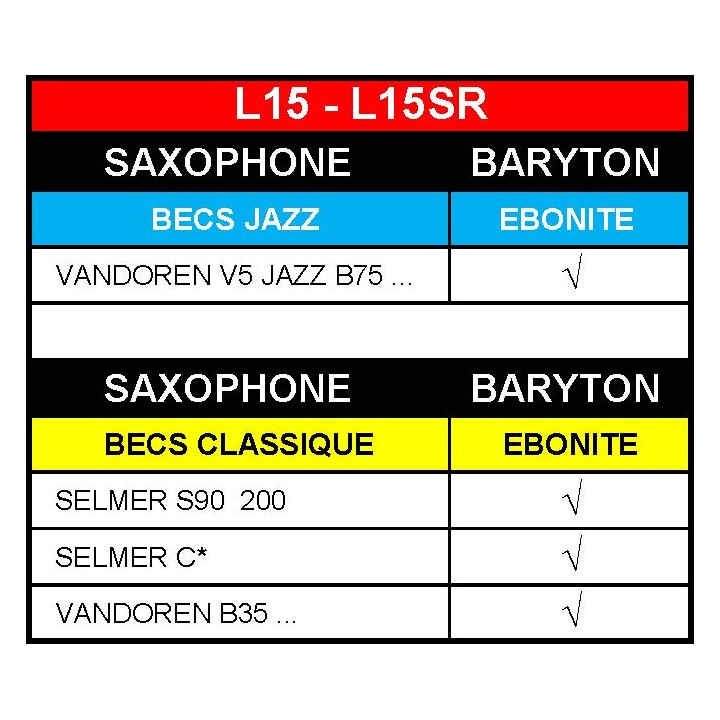 Acquista BG L15 LEGATURA STANDARD SAX BARITONO online | Merula Strumenti Musicali