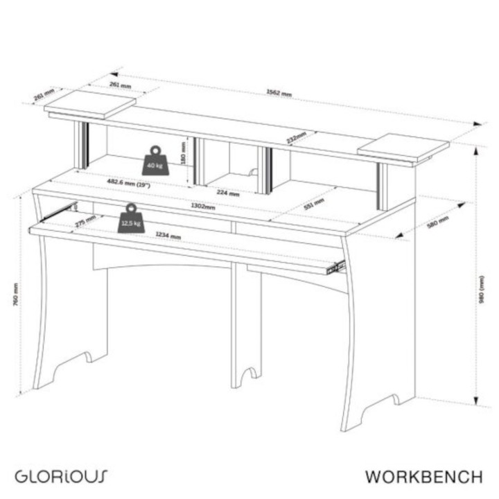 Acquista GLORIOUS WORKBENCH BLACK online | Merula Strumenti Musicali