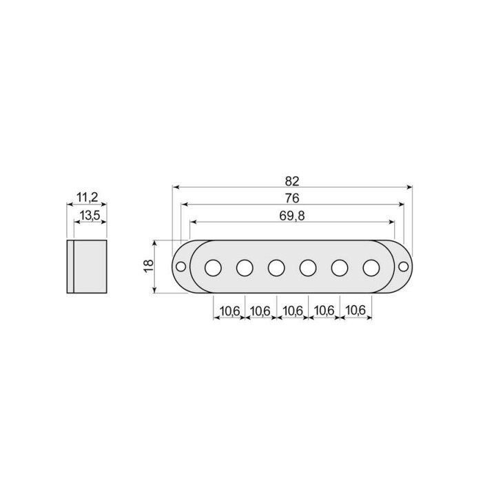 Acquista BOSTON Spc-62-Bk Pickup Cover Single Coil online | Merula Strumenti Musicali