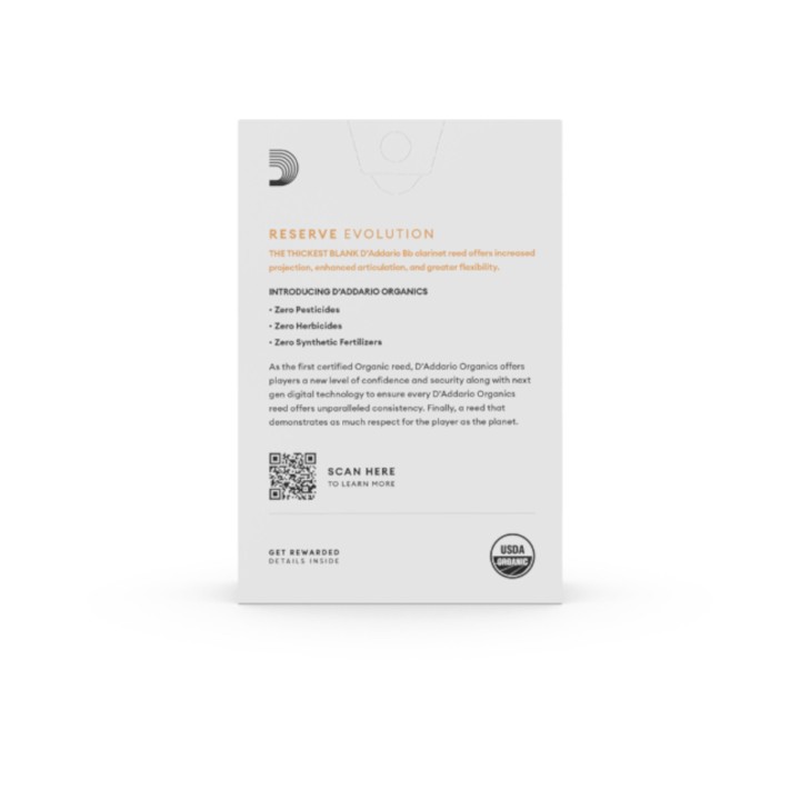 Acquista D'ADDARIO ORGANICS RESERVE EVOLUTION ANCE CLARINETTO SIB 4.0 - ODCE1040 online | Merula Strumenti Musicali