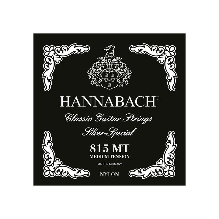 Acquista HANNABACH 4 CORDA PER CHITARRA CLASSICA SERIE 815 MEDIUM TENSION SILVER SPECIAL 2.16 online | Merula Strumenti Musicali
