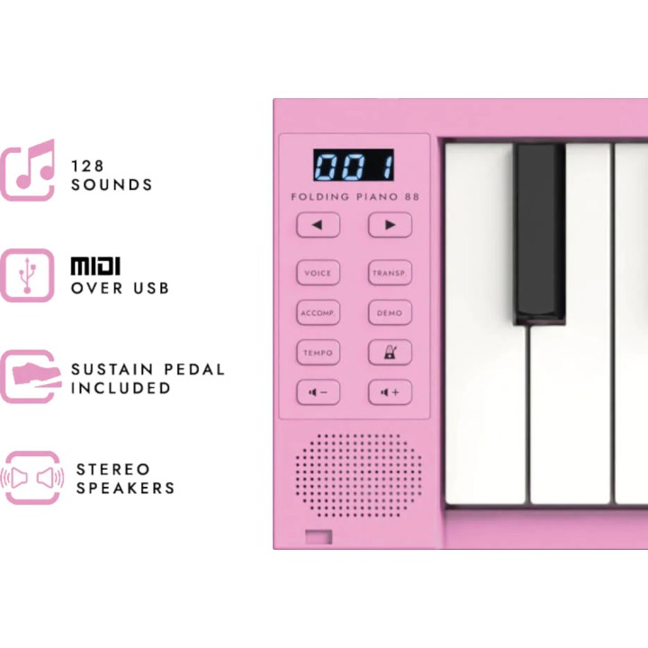 Acquista CARRY ON PIANO 88 PINK online | Merula Strumenti Musicali
