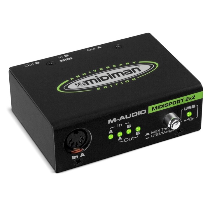 Acquista M-AUDIO Midisport 2x2 Usb Anniversary Edition online | Merula Strumenti Musicali