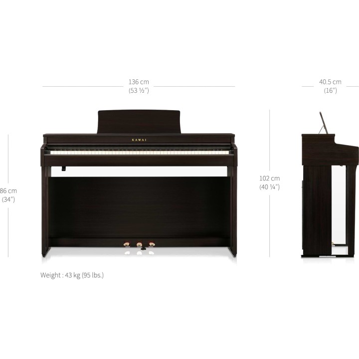 Kawai - Cn - 201 - Palissandro - Pianoforte Digitale