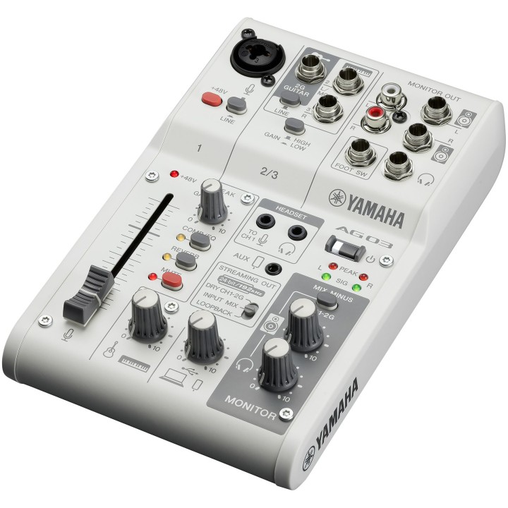 Acquista YAMAHA AG03-MK2 W online | Merula Strumenti Musicali