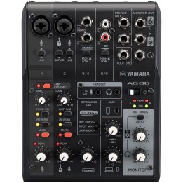 Yamaha AG06-MK2 BK - Mixer 6 Canali
