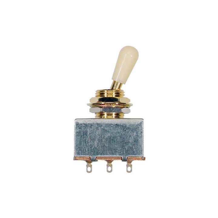 Acquista BOSTON SW-5-GI SELETTORE BASCULANTE, 3 VIE, ORO, POMELLO AVORIO online | Merula Strumenti Musicali