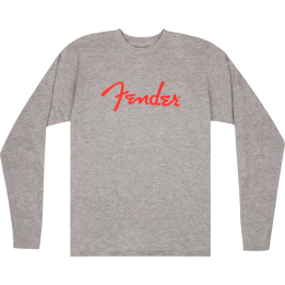 Acquista FENDER 9192522506 Spaghetti Logo L/S T-Shirt Hthr Grey, L online | Merula Strumenti Musicali