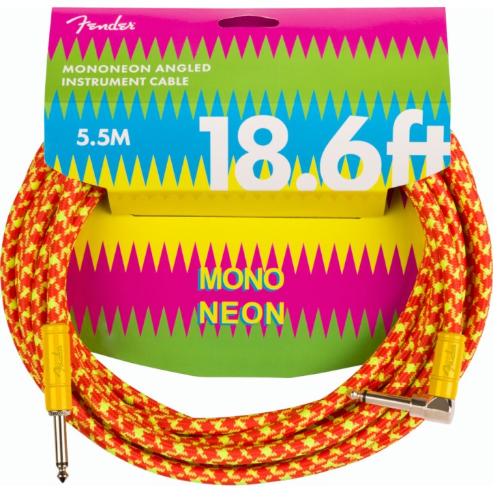 FENDER -  0990818282 MonoNeon Instrument Cable, 18.6', Orange