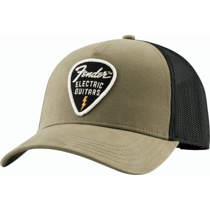 Acquista FENDER 9122421200 Fender Snap Back Pick Patch Hat, Olive online | Merula Strumenti Musicali