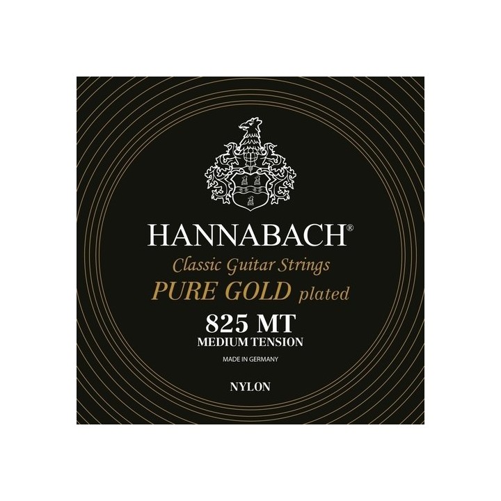 Acquista HANNABACH 825 MEDIUM TENSION SPECIAL CORDE PER CHITARRA CLASSICA  GOLD 18.81 652637 online | Merula Strumenti Musicali