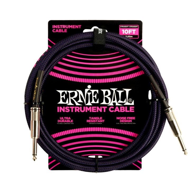 Acquista ERNIE BALL 6393 BRAIDED STRAIGHT STRAIGHT 3M online | Merula Strumenti Musicali