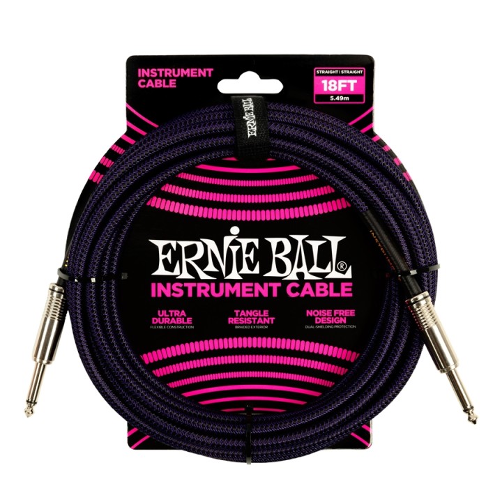 Acquista ERNIE BALL 6395 BRAIDED STRAIGHT STRAIGHT 5.5M online | Merula Strumenti Musicali